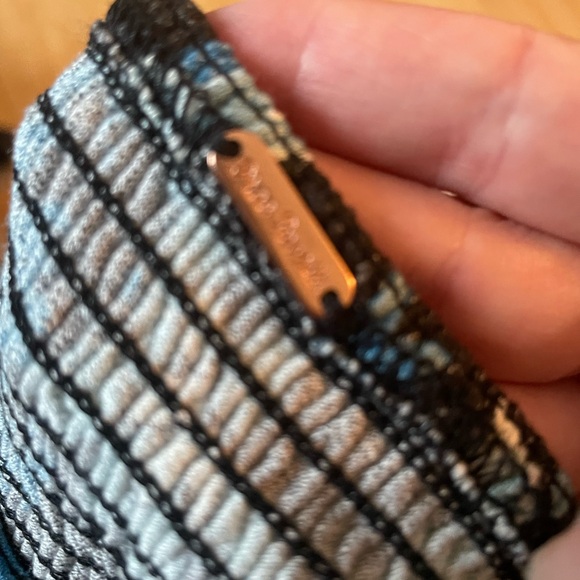 NWT Free People La Bamba Baby doll Top, XS, fits like S. Blue Floral - Picture 5 of 8